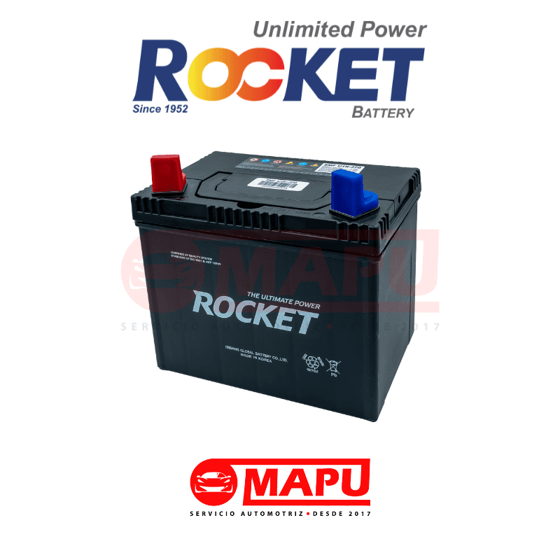 Imagen de Batería ROCKET U1R-270 12V 26Ah – 270CCA, ideal para cortacésped, tractores pequeños y generadores, con terminal tipo tornillo (lug) y formato compacto.