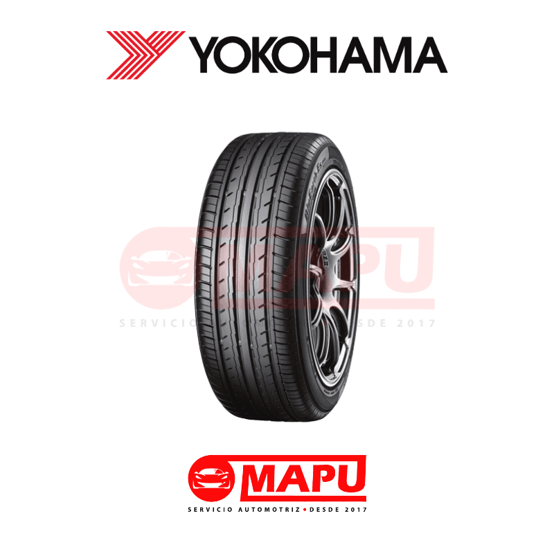 Imagen de Neumático Yokohama para auto, con buen confort, estabilidad y agarre para ciudad, carretera y uso diario.