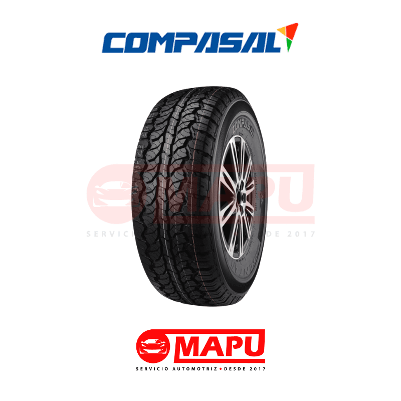 Imagen de Neumático All-Terrain versátil con tracción reforzada, buen drenaje y estabilidad para SUV y camionetas en ciudad, carretera y caminos ligeros.