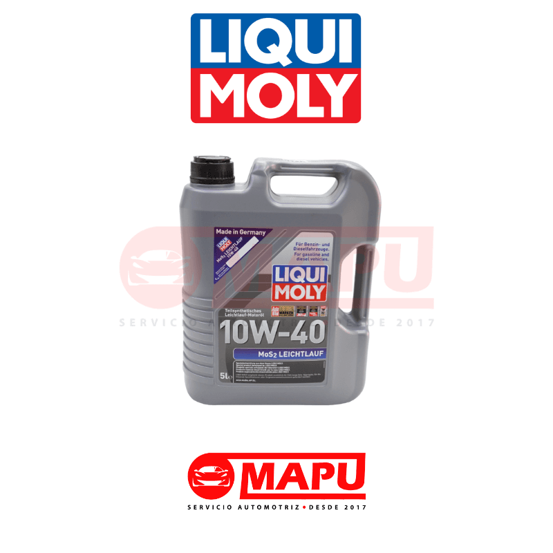Imagen de Aceite semisintético con MoS₂ para reducir fricción y proteger el motor en todo momento.