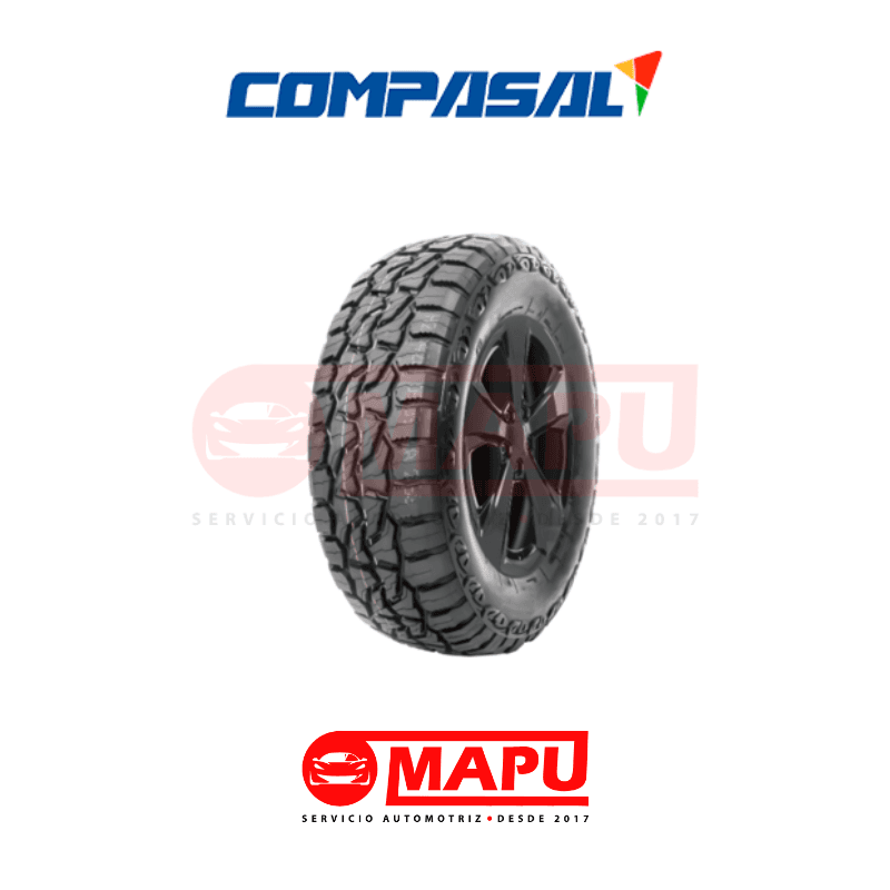 Imagen de Neumático R/T versátil con tracción mejorada y drenaje eficaz para SUV y camionetas en asfalto y terrenos ligeros.
