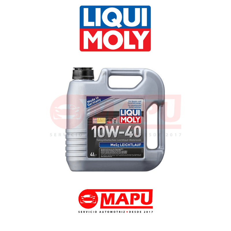 Imagen de Aceite semisintético 10W40 con MoS2 para reducir fricción y proteger el motor.