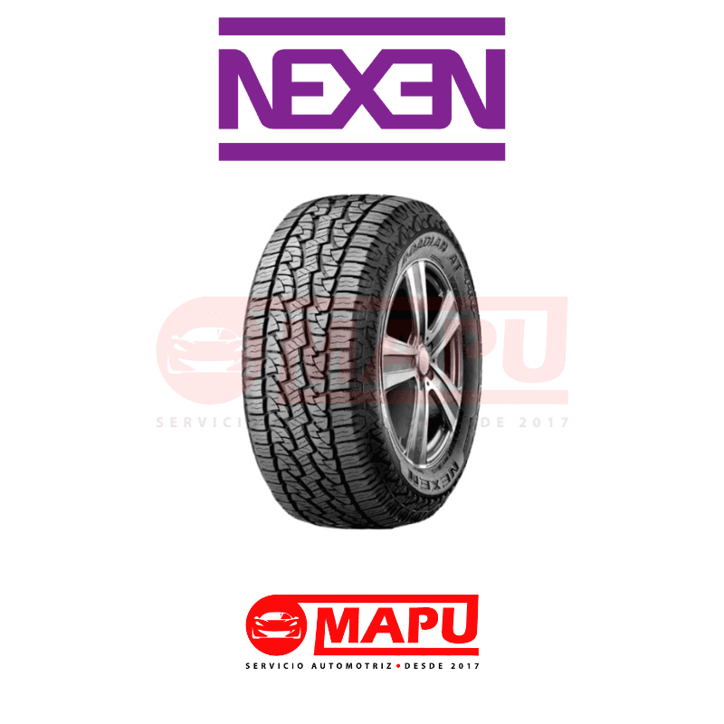 Imagen de Neumático All-Terrain Nexen con tracción versátil, diseño robusto y equilibrio entre confort y desempeño en carretera y terreno irregular.